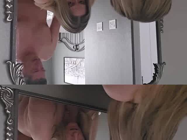 Playing with morrors afresh... getting drilled from behind. The creaking wasn't me it was the table ????
