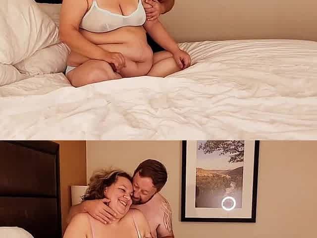 Real amateur pair making love in hotel room
