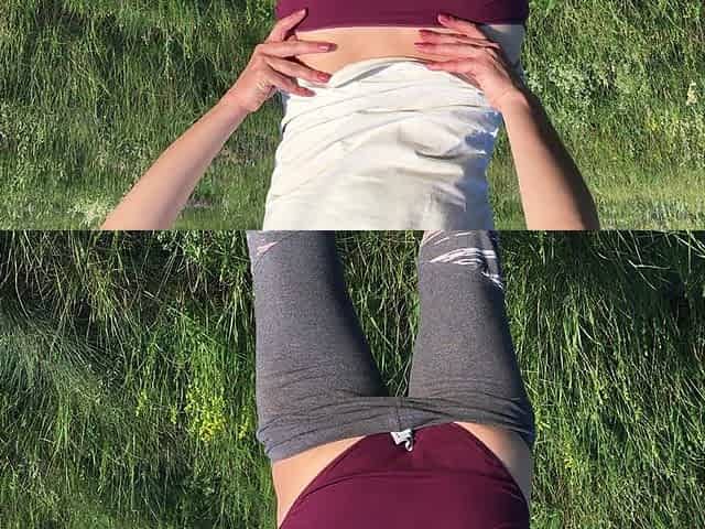Peeing in the Grass in a Meadow