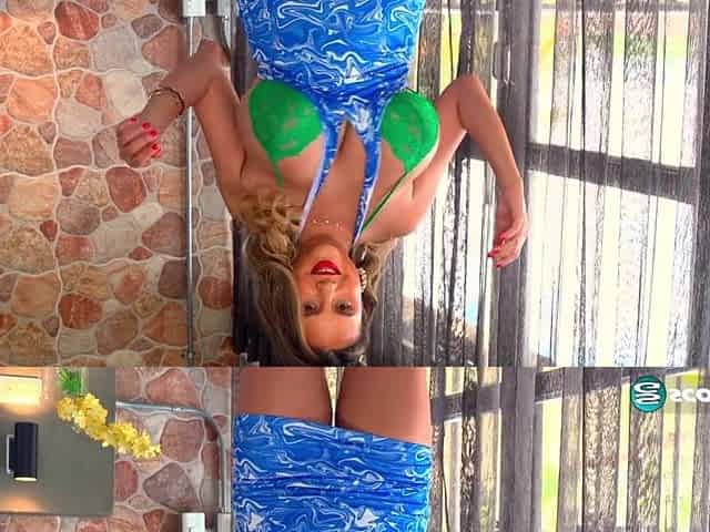 Latina busty babe hot video