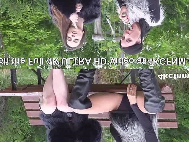 Two Teasing Vixens Dominate a Wild CFNM Outdoor Romp at 4KCFNM