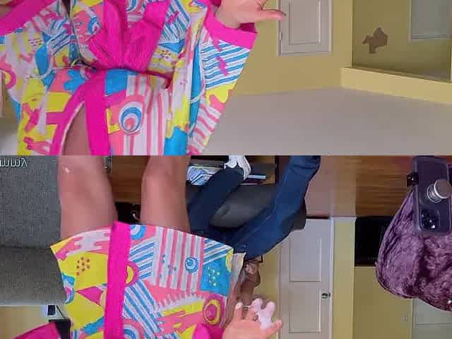 Pre-Filled Whore Arrives at His Place Cum Dripping All Over His Panties
