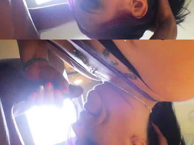 Amateur brunette czech in pov blowjob