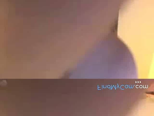 Pregnant girl shows off on webcam