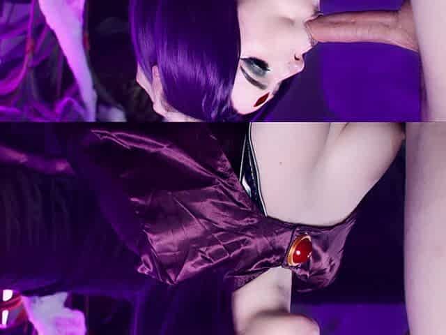 Teen Titans. Raven Gets Cumshot From Pussy to Mouth - Moliyredwolf