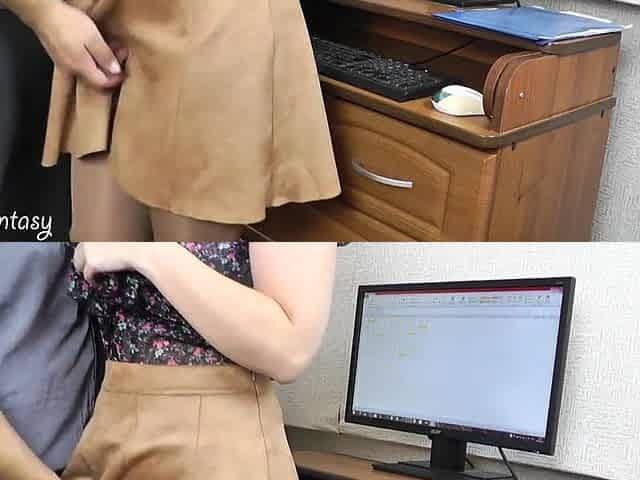 Wife cheating on spouse at work with the boss
