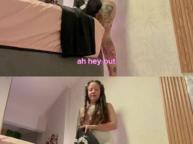 The Giantess Tries to Crush You with Her Dirty Feet and Farts at You