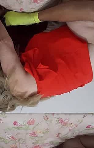 Cumming Inside the Big-breasted Blonde's Pussy.