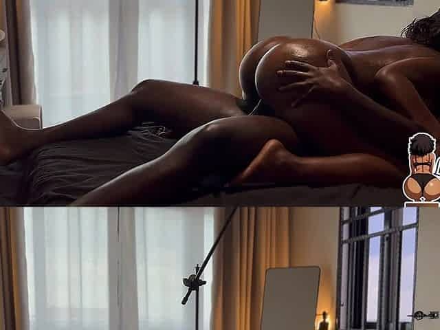 Big Ass Ebony Step Sis Rides and Cums Twice Then Makes Step Bro Cum Twice Too