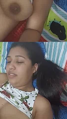 Hot Brunette Spanish Teen with Big Saggy Tits and a Big Ass Fucked by Her Stepbrother