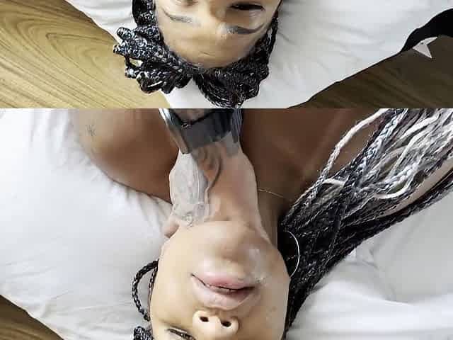 Young Latina Surprised With Cock In Her Face And Milk In Her Ass