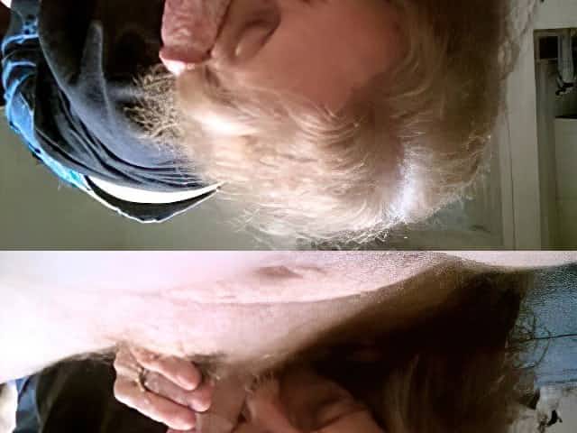 Grandma cum in face hole blow job