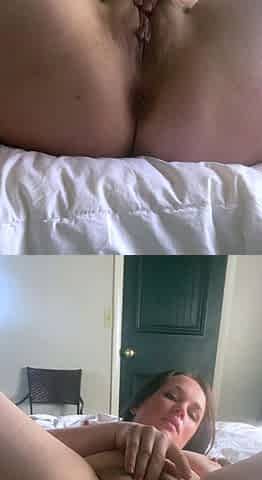 Big boob brunette masturbates on webcam