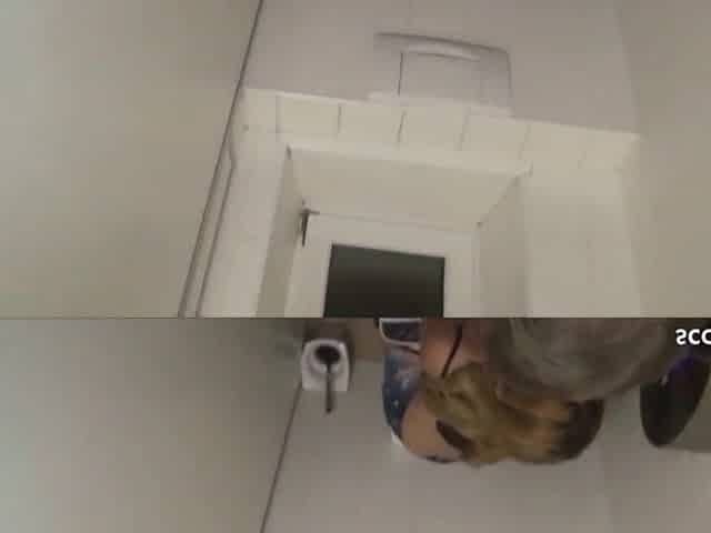 Caught and german college teens bang on throne room at school
