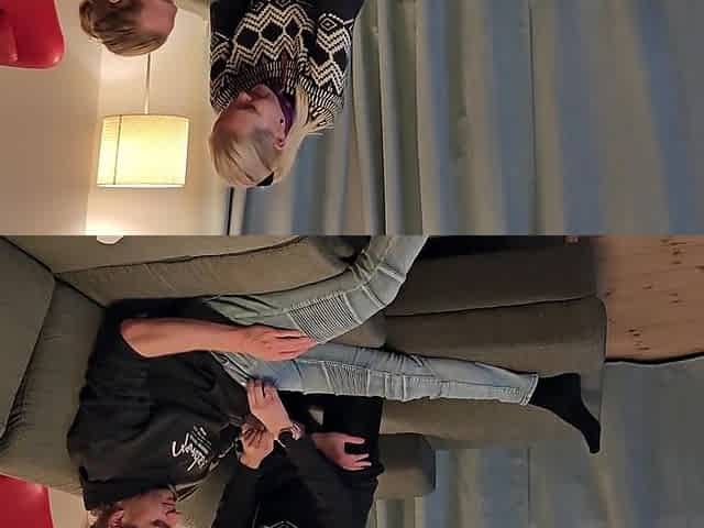 Why Would You Wanna Watch Tv When You Can Get A Hand And Blowjob?!