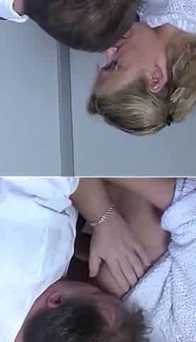 Beautiful Blonde MILF Have Sex to a Repairman with a Hard Big Cock