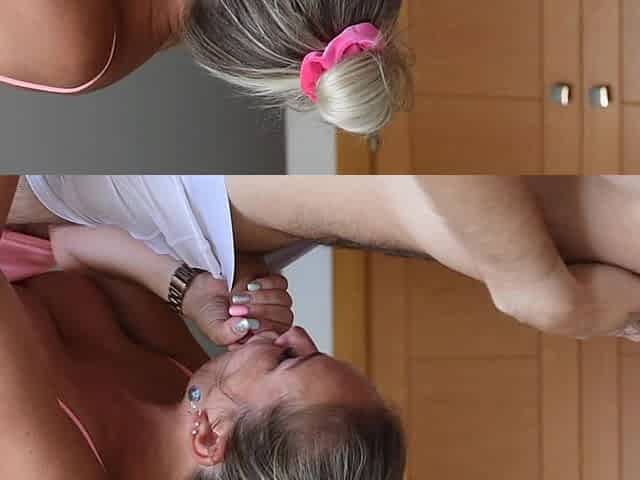 Husband Get Caught on Masturbating and Wife Helps Him to Get Real and Proper Happy Ending