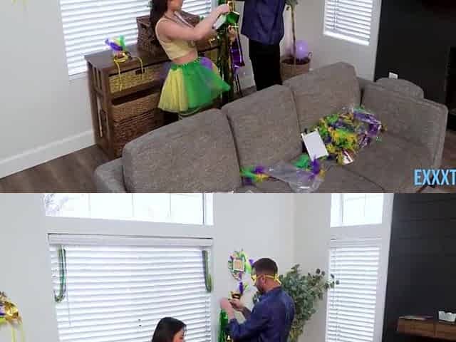 Teen Emma and James screwing like at no time in advance of