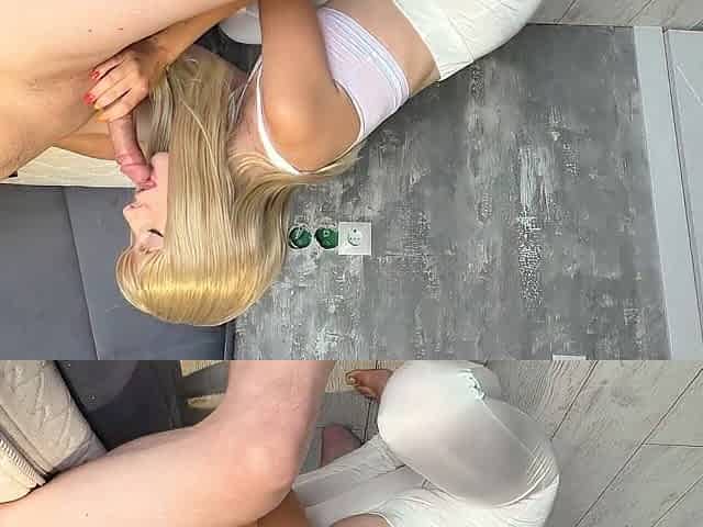 Secretary likes sucking boss's dong and getting cum on her face