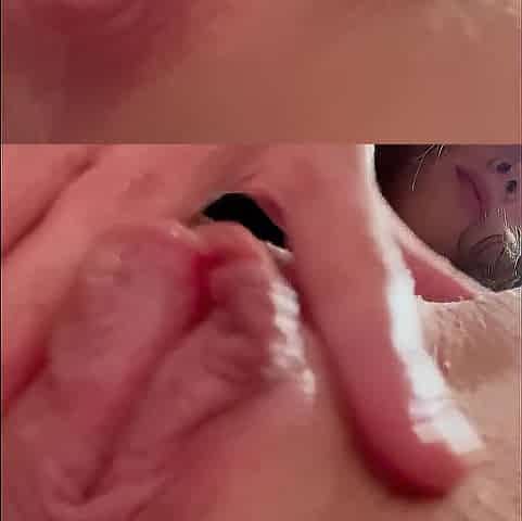 nineteen year old whore squatting over camera playing with creamy twat