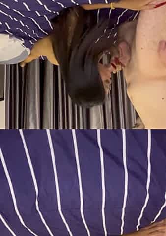 Ing Stunning Asian Thai Destroyed and Big Facial by a Big White Cock