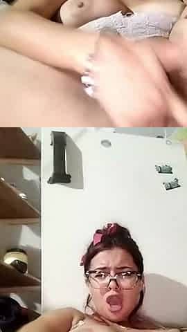 My Big Tits Want to Be Fucked by Your Penis Girl with Colored Hair and Glasses P1