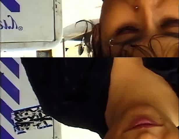 Massive booty sweetheart gets her juicy cunt slammed with 2 dicks