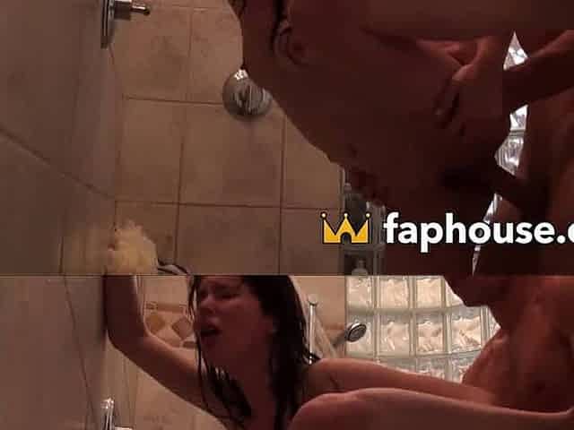 Teen Redhead Shower Babe Rocks Small Tits with Kinky XXX Bitch