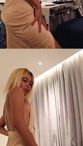 Johntronx - Slim Fit Asian Amateur Babe Gets Fucked in Her Elegant Dress