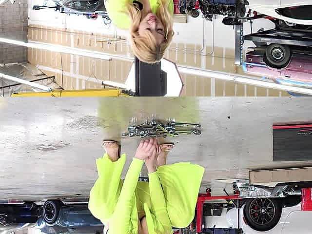 ASMR: Breasty Blond Widens Wide Open In Sheer Outfit To Organize Her Tools