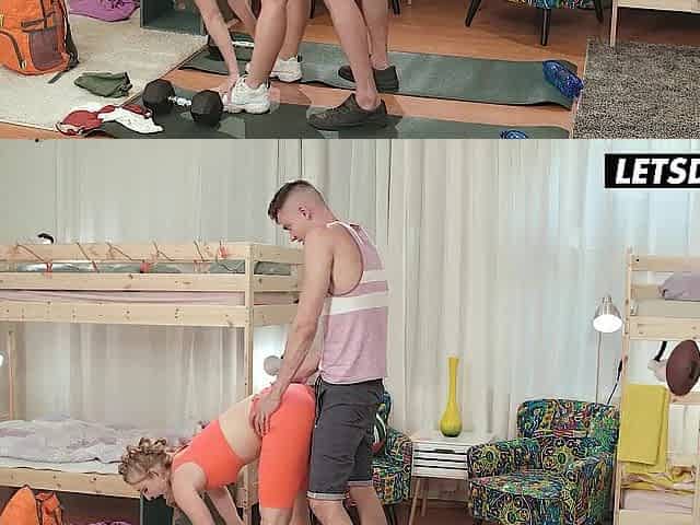 Yoga Session Took An Interesting Turn With Blond Beauty Jayla De Angelis - LEWD HOSTEL