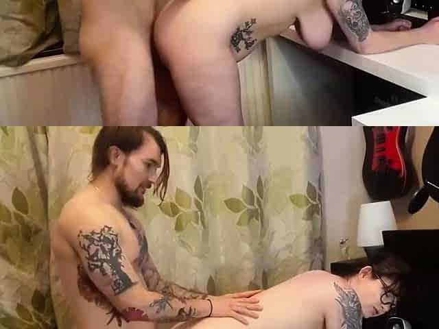 Big-Titted British MILF Creampied After Hardcore Desk Fuck