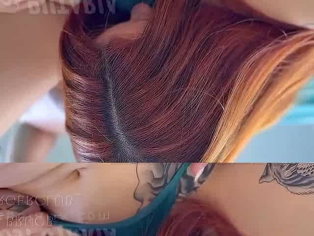 Ruivinha e amiga se pegando.