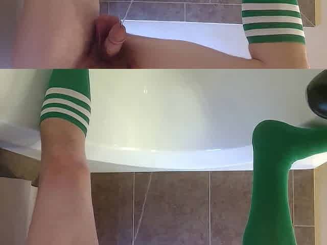 Pissing on socks