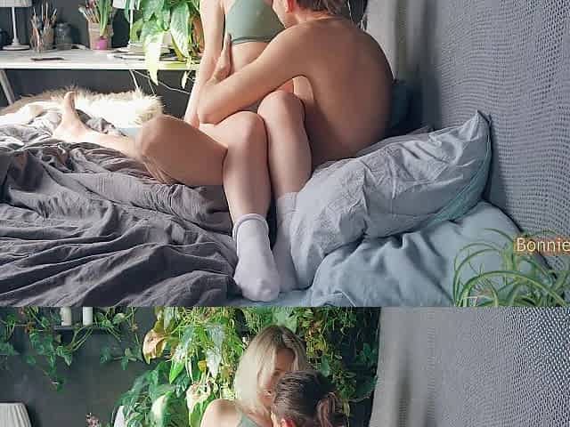 Love Making. Cunt Licking And Spoon Sex With Creampie