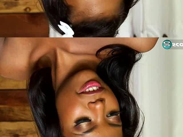 Ebony Babe Nia Nacci Squeezes Her Perfect Tits and Rubs Her Pussy - Nia Nacci - 18eighteen