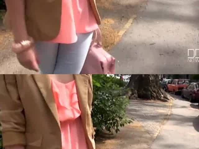 Russian Teen pick up and suck in Elevator