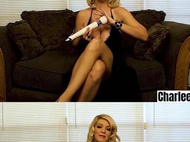 Home Alone Blond big beautiful woman Charlee Pursue Playing With Her Hitachi!