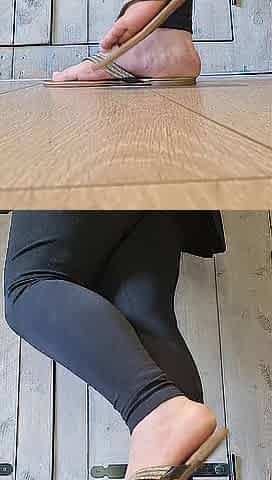 Ideal slipper clapping on my ideal charming feet.