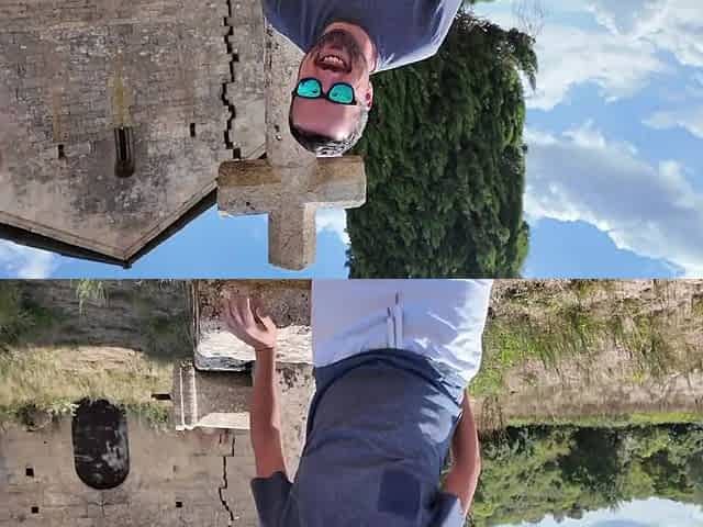 Outdoor Sexual Escapade In Front Of An Abandoned Chapel
