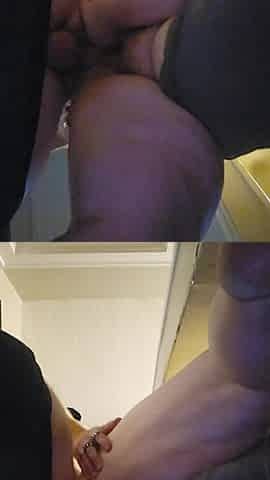 BBW Got a Quickie in Before Heading Out Pussy Full of Cum