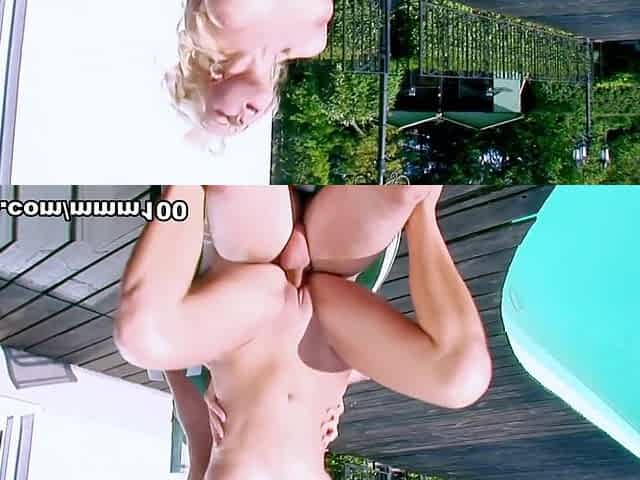 David Perry in stunning poolside anal porn with beautiful blonde Sunny - MMM100