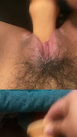 Teen Brown Sugar Dildo Masturbation