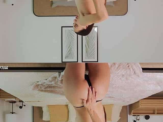 Tiny Beauty Masturbates Both Holes with Glass Dildos Till Powerful Orgasm