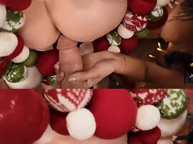 Bf Gets A Threesome Christmas Gift From - Harley Haze And Coco Lovelock