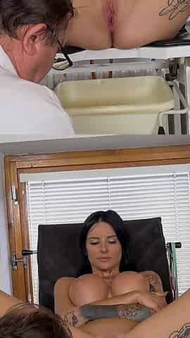 Barbie Esm Gets an Anal Suppository Inserted Into Her Anus on Her Cervical Exam