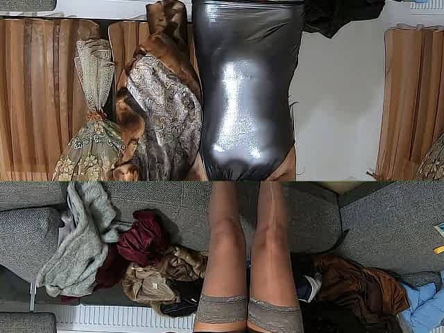 preview-MilfyCalla-Masturbating during the time that wearing yiff coats, shiny clothing and lengthy jackets - 203