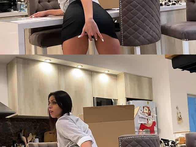 Teen babe Veronica Radke sucking Johnny Sins big cock