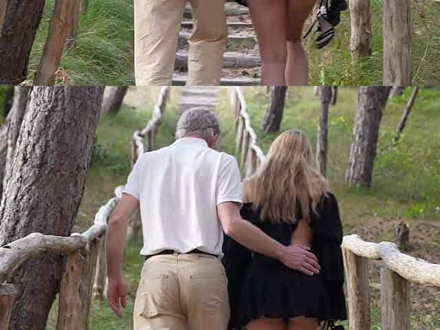 Natural beauty Goldy Kim enjoys outdoor sex