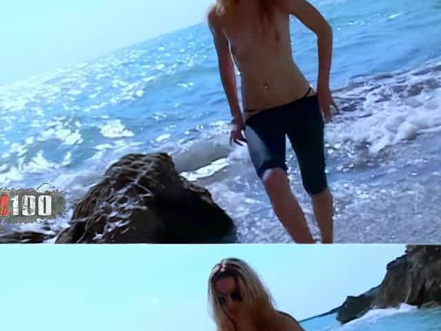 Carla Bandera: Blonde Masturbating at the Beach